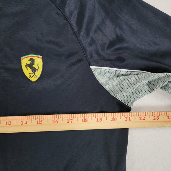 Ferrari Jacket Mens XL Navy Blue Full Zip Master Circle Of Fans Athletic Track - Picture 4 of 14